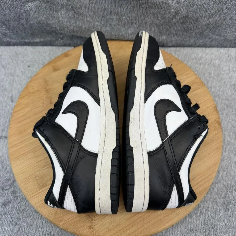 Nike Dunk Low Shoes Boys Size 5.5Y Black White Sneakers CW1590-100 No Insoles